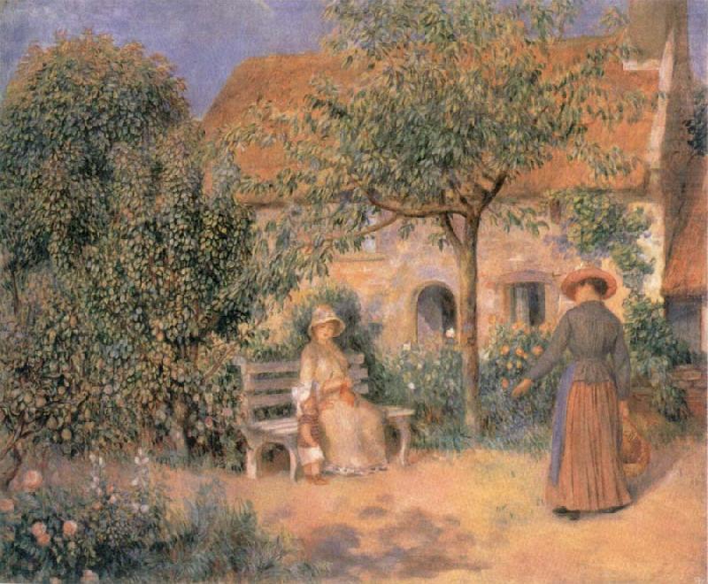 Pierre-Auguste Renoir Garden scene in Brittany china oil painting image